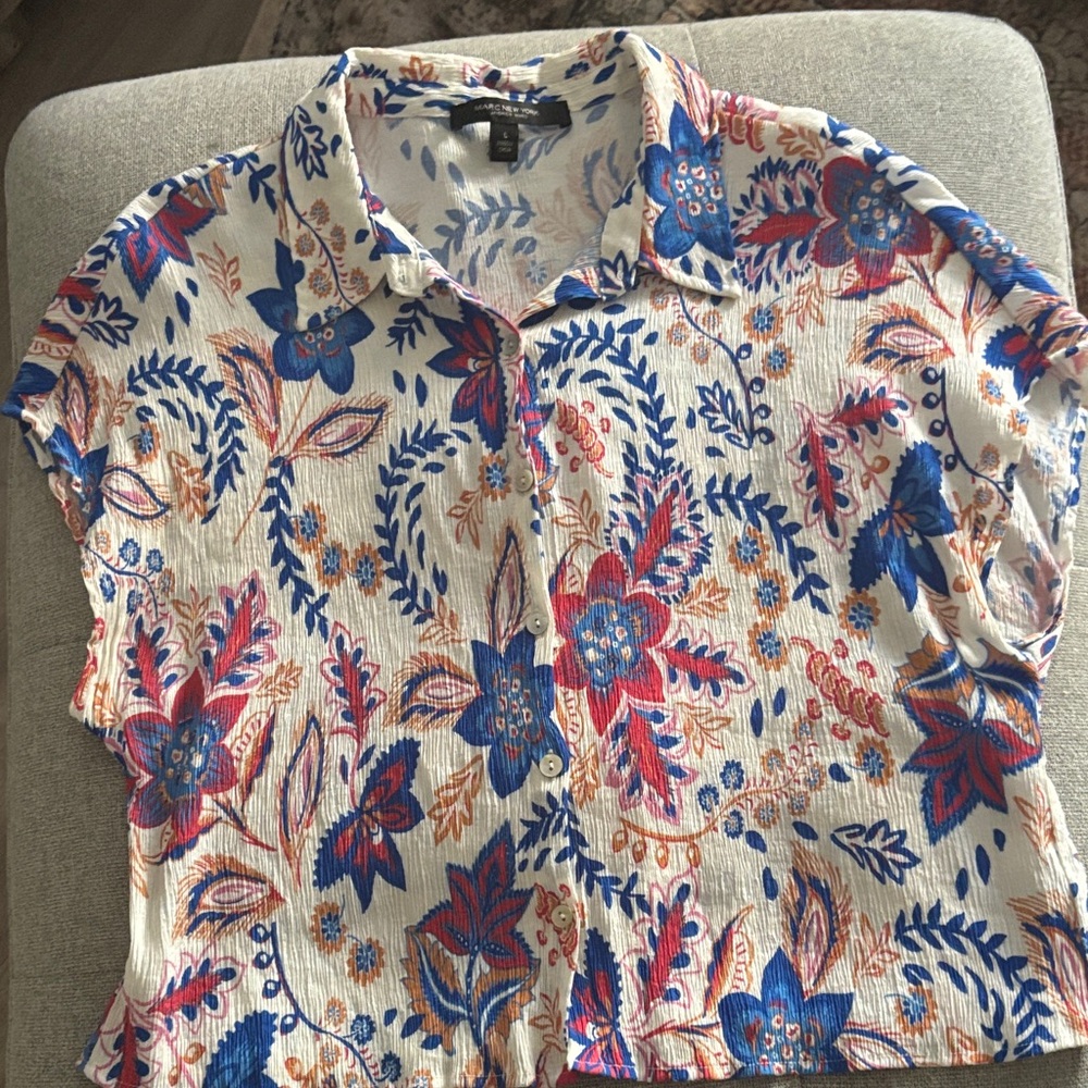Colorful Floral Women's Blouse